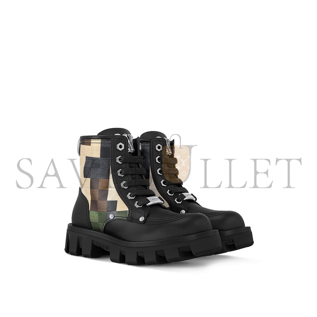 l**is V*t*n lv checker combat boot 1acnex